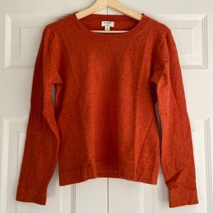 JCrew Teddie Sweater in Burnt Orange Size M